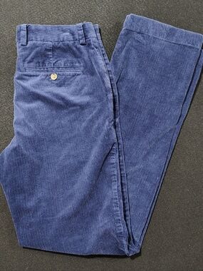 Vineyard Vines Pants Men's 30x32 Navy Blue Corduroy Slim Fit Breaker Pants